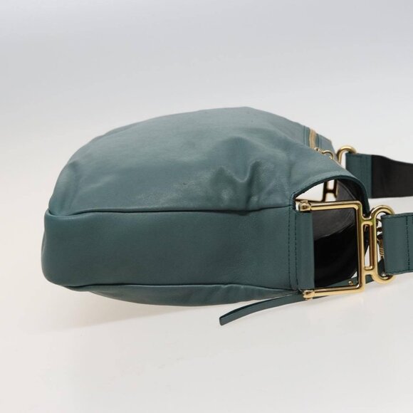 Chloe Shoulder Bag Leather Turquoise Blue Auth - Picture 4 of 16